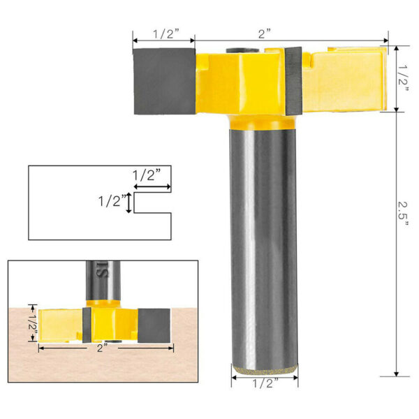 Four-blade T-shaped Slotting Knife Four-blade T-shaped Slotting Knife