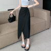 French Style Pleated High Waist Suit Skirt for Women French Style Pleated High Waist Suit Skirt for Women