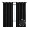 Full Blackout Curtain with Black Lining on the Back Full Blackout Curtain with Black Lining on the Back