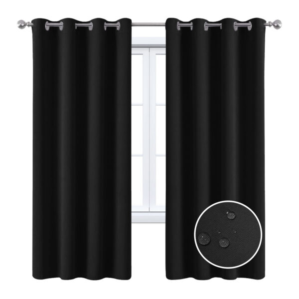 Full Blackout Curtain with Black Lining on the Back Full Blackout Curtain with Black Lining on the Back