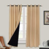Full Blackout Curtain with Black Lining on the Back Full Blackout Curtain with Black Lining on the Back
