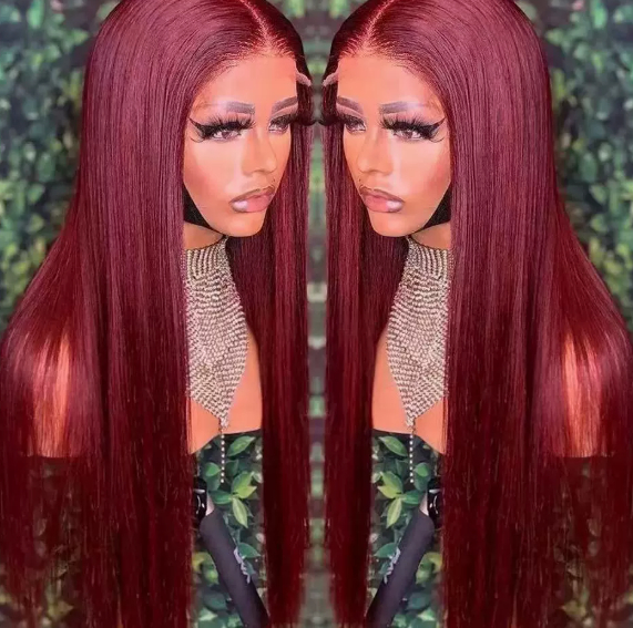Full Headgear Long Straight Front Lace Wig Smooth Hair Full Headgear Long Straight Front Lace Wig Smooth Hair
