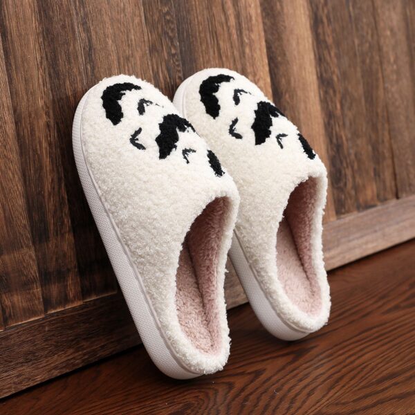 Funny Bat Slipper Halloween Pumpkin Flat Indoor House Shoes for Women Funny Bat Slipper Halloween Pumpkin Flat Indoor House Shoes for Women