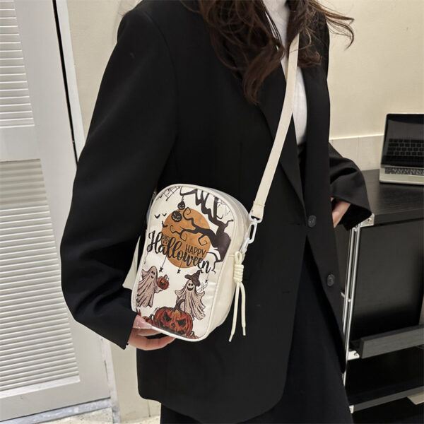 Funny Phone Bag Halloween Dark Crossbody Pumpkin Printed Cartoon