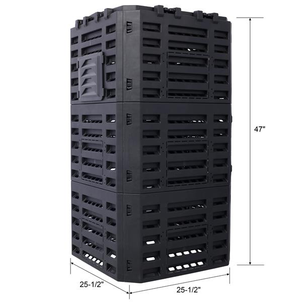 Garden Compost Bin Made From Recycled Plastic - 132 Gallons Garden Compost Bin Made From Recycled Plastic - 132 Gallons