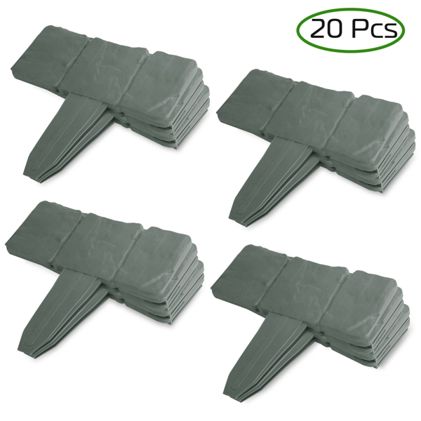 Garden Edge Imitation Stone Effect Lawn Non Digging Flexible and Flower Garden Edge Imitation Stone Effect Lawn Non Digging Flexible and Flower