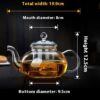 Glass Tea Set Scented Teapot High Temperature Resistant Brewing Pot Glass Tea Set Scented Teapot High Temperature Resistant Brewing Pot