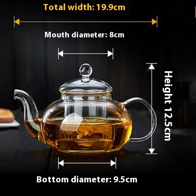Glass Tea Set Scented Teapot High Temperature Resistant Brewing Pot Glass Tea Set Scented Teapot High Temperature Resistant Brewing Pot