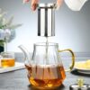 Glass Teapot Household High Temperature Resistant Tea Brewing Pot Glass Teapot Household High Temperature Resistant Tea Brewing Pot