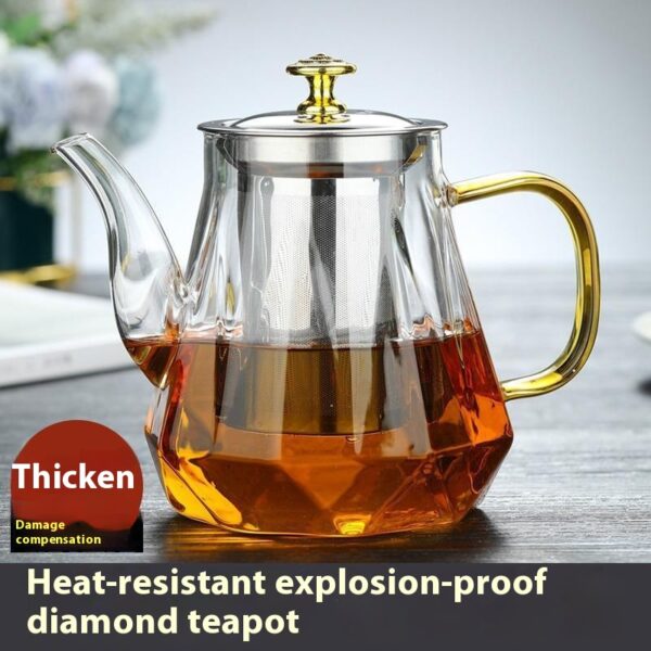 Glass Teapot Household High Temperature Resistant Tea Brewing Pot Glass Teapot Household High Temperature Resistant Tea Brewing Pot