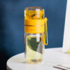 Glass Water Bottle with Tea Infuser Filter Separation Double Wall Glass Water Bottle with Tea Infuser Filter Separation Double Wall