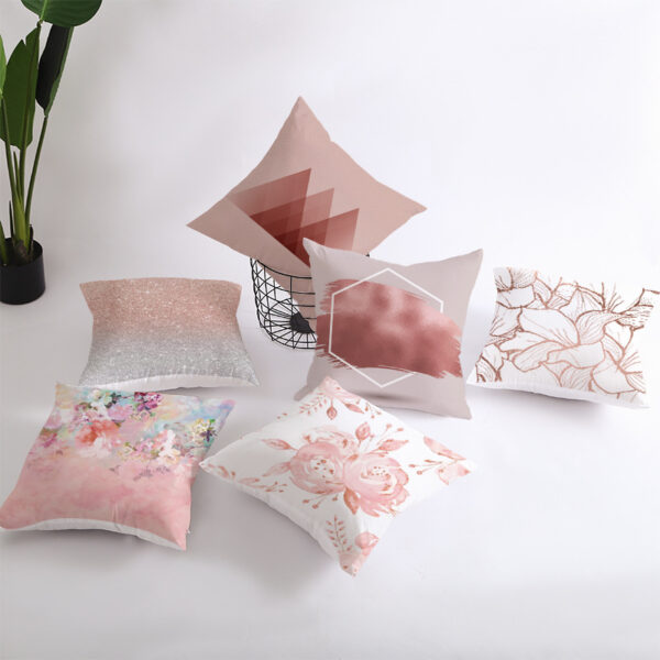 Gold Peach Skin Pillowcase Nordic Sofa Home Decoration Products