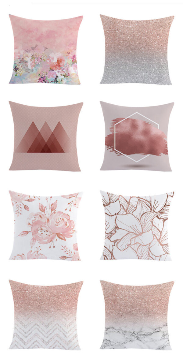 Gold Peach Skin Pillowcase Nordic Sofa Home Decoration Products Gold Peach Skin Pillowcase Nordic Sofa Home Decoration Products