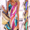 Graffiti Print Sleeveless Dress Women Summer Beach Dresses Graffiti Print Sleeveless Dress Women Summer Beach Dresses