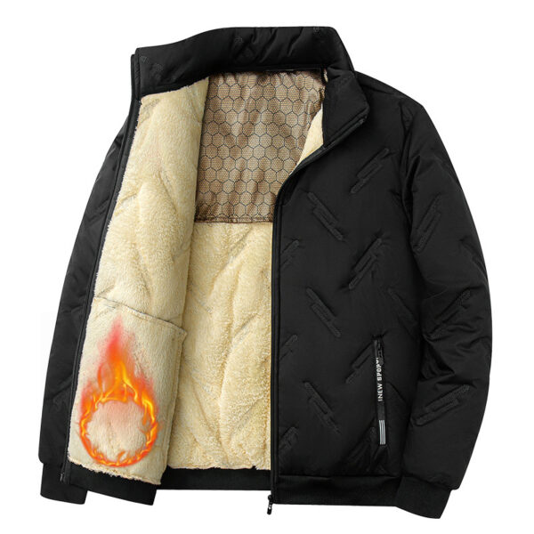 Graphene-design Cotton Coat Winter Warm Thickened Fleece Jacket Fashion Graphene-design Cotton Coat Winter Warm Thickened Fleece Jacket Fashion
