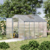 Greenhouse for Winter 10' L X 6' W Walk-in Polycarbonate Greenhouse for Winter 10' L X 6' W Walk-in Polycarbonate