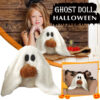 Gus the Ghost with Pumpkin Pillow Halloween Ghosts Doll Plush Throw