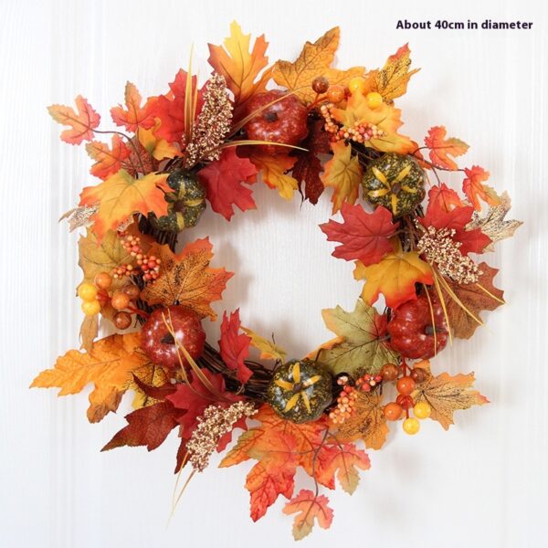 Halloween Autumn Garland 40cm Pumpkin Berry Door Hanging Halloween Autumn Garland 40cm Pumpkin Berry Door Hanging