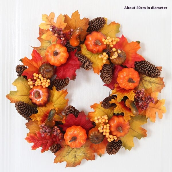 Halloween Autumn Garland 40cm Pumpkin Berry Door Hanging Halloween Autumn Garland 40cm Pumpkin Berry Door Hanging
