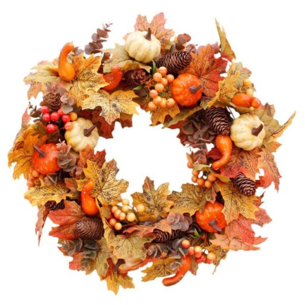 Halloween Autumn Garland 40cm Pumpkin Berry Door Hanging Halloween Autumn Garland 40cm Pumpkin Berry Door Hanging