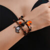 Halloween Bracelet Pumpkin Ghost Love Magnetic Couple Rope