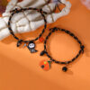 Halloween Bracelet Pumpkin Ghost Love Magnetic Couple Rope