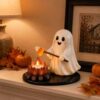 Halloween Campfire Tealight Holder Multi-purpose Resin Candle Figurine