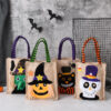 Halloween Candy Tote Bag for Kids Funny Creative Witch Skull Pumpkin