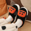Halloween Cartoon Funny Pumpkin Slippers with Small Wings Design Indoor Halloween Cartoon Funny Pumpkin Slippers with Small Wings Design Indoor