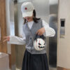 Halloween Cartoon Pumpkin Ball Handbags with Chain Personality Creative Halloween Cartoon Pumpkin Ball Handbags with Chain Personality Creative