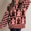 Halloween Cartoon Pumpkin Ghost Sweater Winter Loose Pullover Knitted Halloween Cartoon Pumpkin Ghost Sweater Winter Loose Pullover Knitted