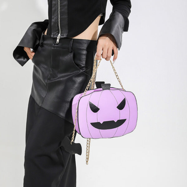 Halloween Cartoon Pumpkin Shoulder Bag for Girls Personality Funny