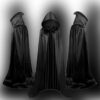 Halloween Cloak Costumes Wizard for Children Hooded Capes Mantle Black Halloween Cloak Costumes Wizard for Children Hooded Capes Mantle Black