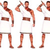 Halloween Cosplay Ancient Greek King Gladiator Costume Couple Outfit