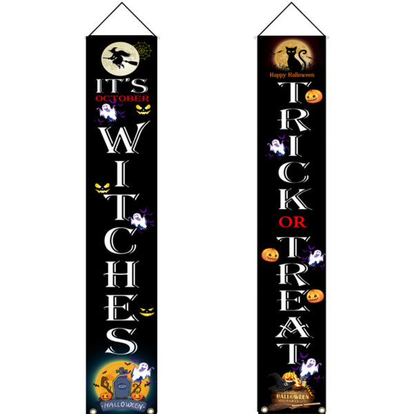 Halloween Couplet Banner Flag Decorative Hanging Cloth Halloween Couplet Banner Flag Decorative Hanging Cloth