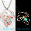 Halloween Creative Stereo Luminous Spider Necklace Jewerly Glowing