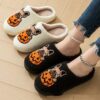 Halloween Cute Comfy Pumpkin House Slippers Outdoor Indoor for Spooky