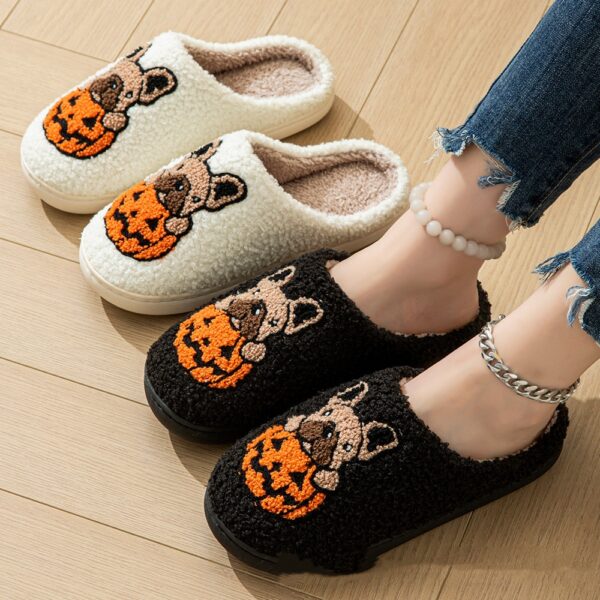 Halloween Cute Comfy Pumpkin House Slippers Outdoor Indoor for Spooky