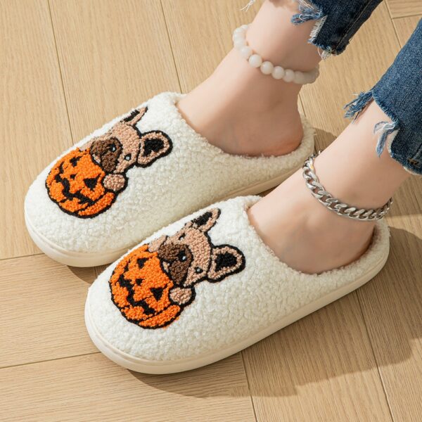 Halloween Cute Comfy Pumpkin House Slippers Outdoor Indoor for Spooky