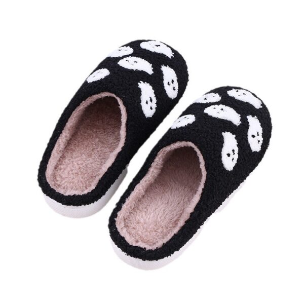 Halloween Funny Spider Ghost Scary Flat Indoor House Shoes for Women Halloween Funny Spider Ghost Scary Flat Indoor House Shoes for Women