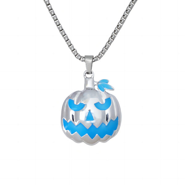 Halloween Ghost Festival Necklace Luminous Pumpkin Pendant Night Halloween Ghost Festival Necklace Luminous Pumpkin Pendant Night