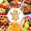 Halloween Ghost Wood Pan Plates Fruit Dishes Decorative Tray Funny