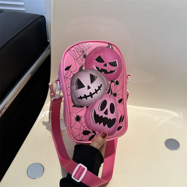 Halloween Graffiti Phone Bag Girls Funny Cartoon Pumpkin Ghost Bat Halloween Graffiti Phone Bag Girls Funny Cartoon Pumpkin Ghost Bat