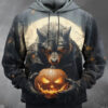 Halloween Horror Pumpkin Head 3D Hoodie Halloween Horror Pumpkin Head 3D Hoodie
