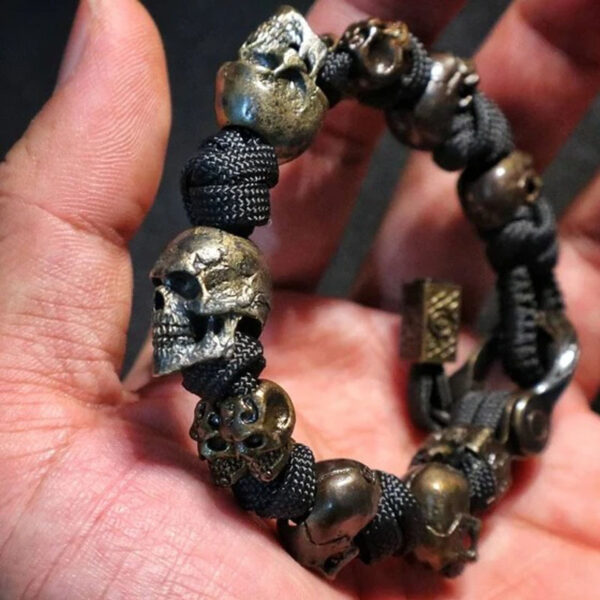 Halloween Jewelry Skull Premium Paracord Bracelet Stylish Men's Halloween Jewelry Skull Premium Paracord Bracelet Stylish Men's