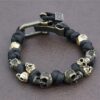 Halloween Jewelry Skull Premium Paracord Bracelet Stylish Men's Halloween Jewelry Skull Premium Paracord Bracelet Stylish Men's