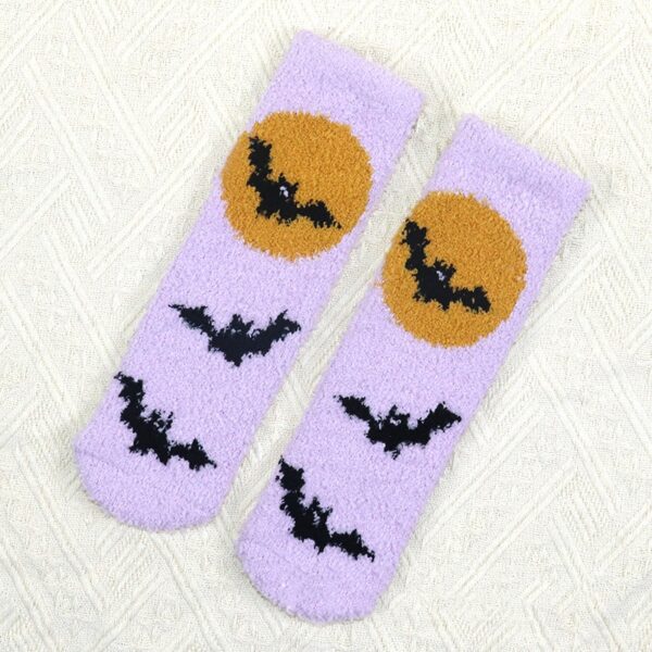 Halloween Lint-free Coral Fleece Luminous Dispensing Room Socks Halloween Lint-free Coral Fleece Luminous Dispensing Room Socks