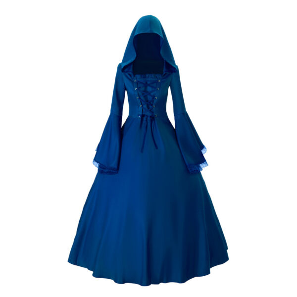 Halloween Medieval Retro Gothic Plus Size Trumpet Sleeve Stage Party