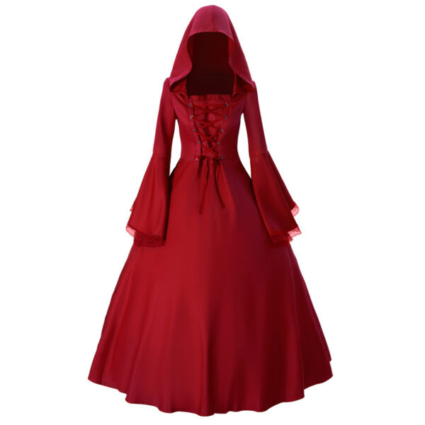 Halloween Medieval Retro Gothic Plus Size Trumpet Sleeve Stage Party