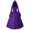 Halloween Medieval Retro Gothic Plus Size Trumpet Sleeve Stage Party